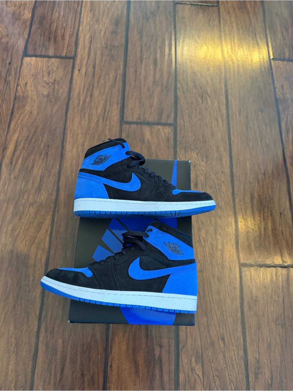 Jordan Air OG High in Black and Royal Blue - Picture 3 of 8